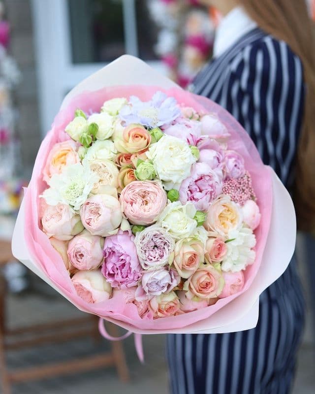Bouquet avec rose mansfield park