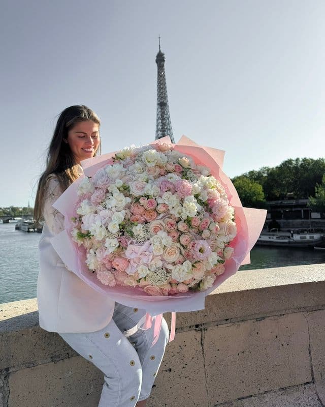 Grand bouquet dans des tons doux