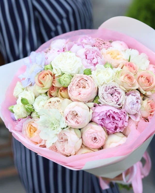 Bouquet avec rose mansfield park