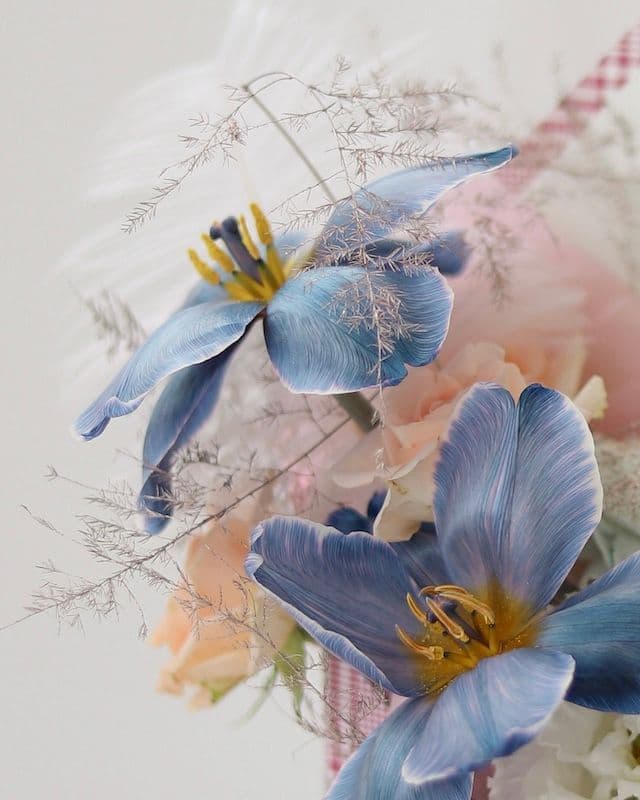 Enveloppe avec Renoncule et Tulipes