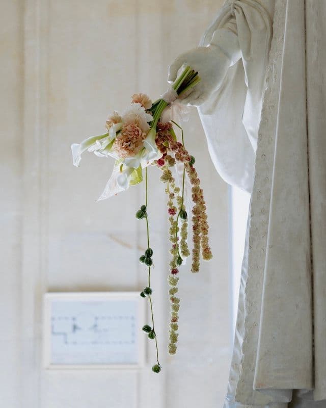 Peach-Green Bridal Bouquet