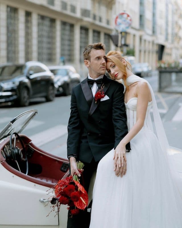 Bold Red Bridal Bouquet