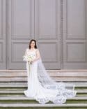 Bouquet de Mariée & Boutonnière – Blanc & Crème Classique Moderne