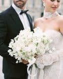 Bouquet de mariée oversize – Élégance blanche en style classique moderne