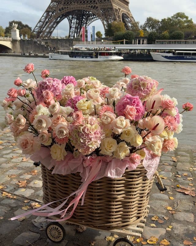 Panier VIP Super Géant en Tons Roses