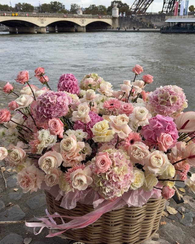 Panier VIP Super Géant en Tons Roses