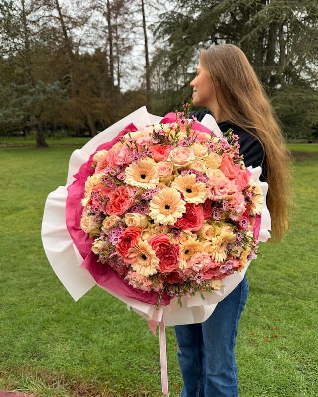 Bouquet délicat avec gerbera