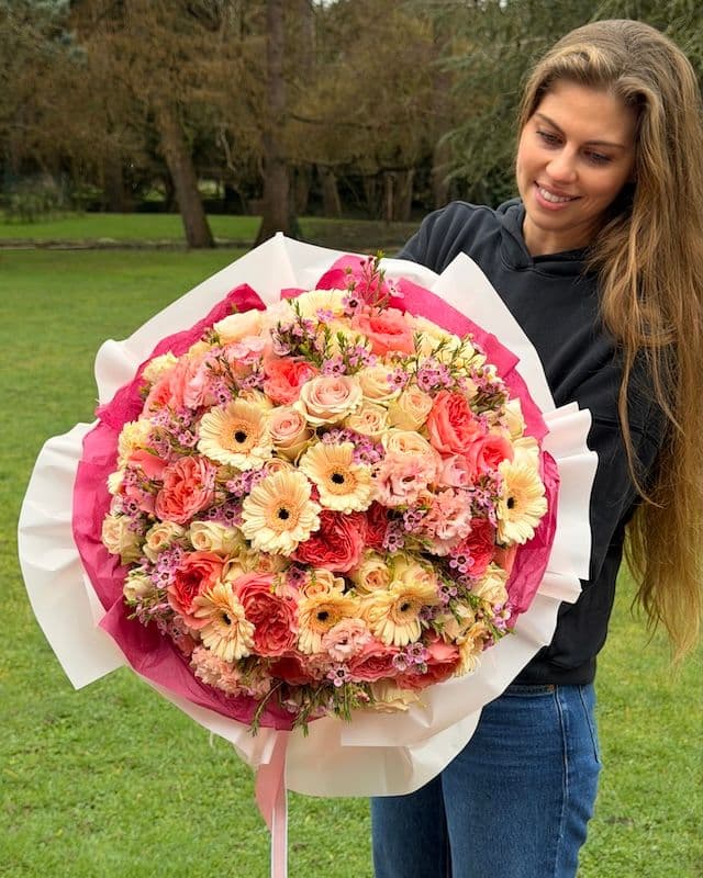 Bouquet délicat avec gerbera