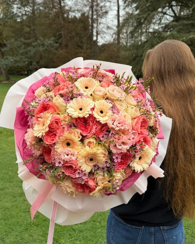 Bouquet délicat avec gerbera