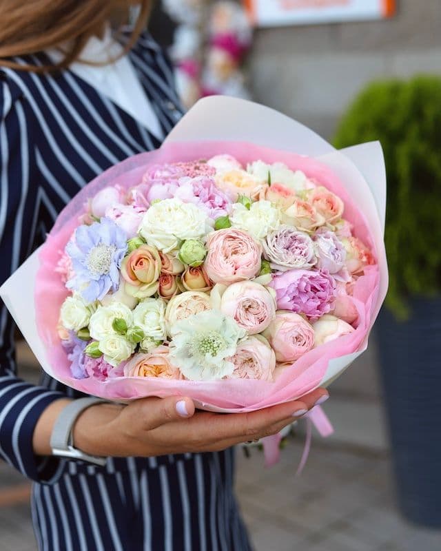 Bouquet avec rose mansfield park