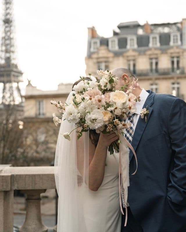 Bouquet de Mariée & Boutonnière – Palette Crème Vintage