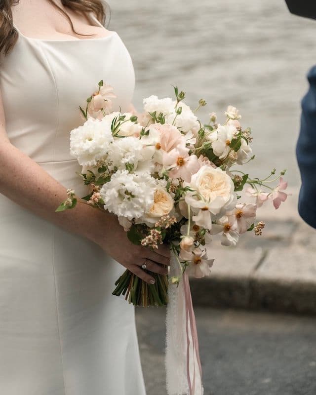 Bouquet de Mariée & Boutonnière – Palette Crème Vintage