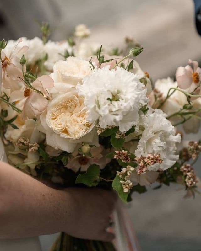 Bouquet de Mariée & Boutonnière – Palette Crème Vintage