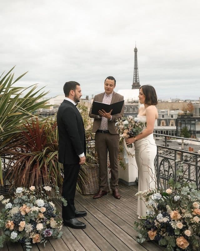 Bouquet de Mariée Café-Bleu à Paris