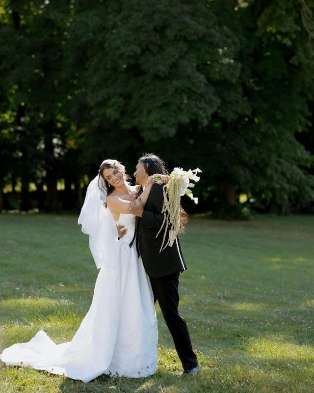 Bouquet de Mariée Moderne Vert & Blanc