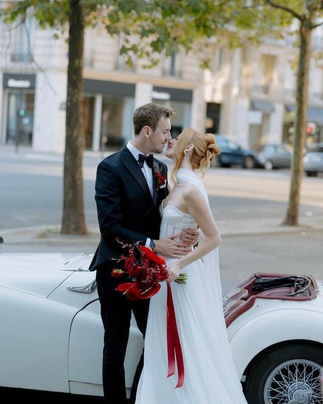 Bouquet de Mariée Rouge Intense