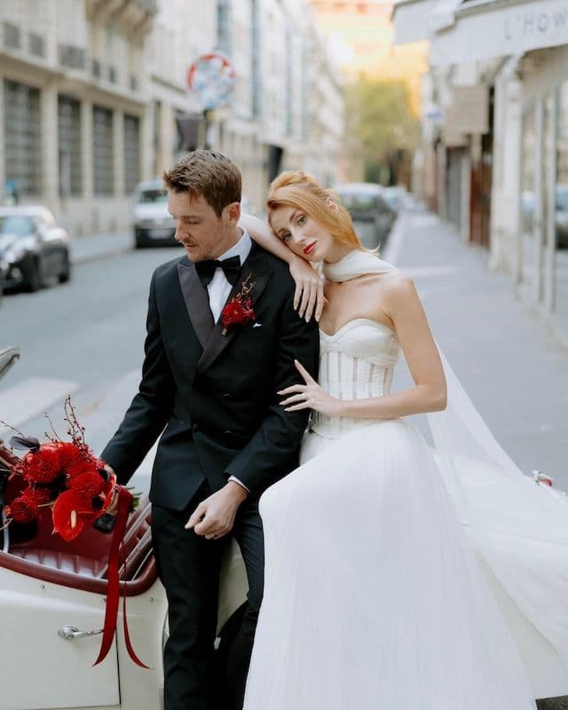 Bouquet de Mariée Rouge Intense