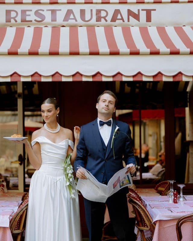 Bouquet de Mariée Courbé et Tendance – Callas Modernes pour un Mariage à Paris